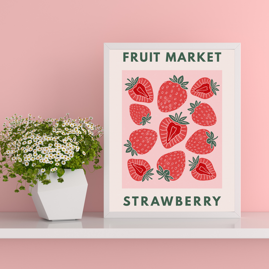 Fruit Market - Strawberry Print