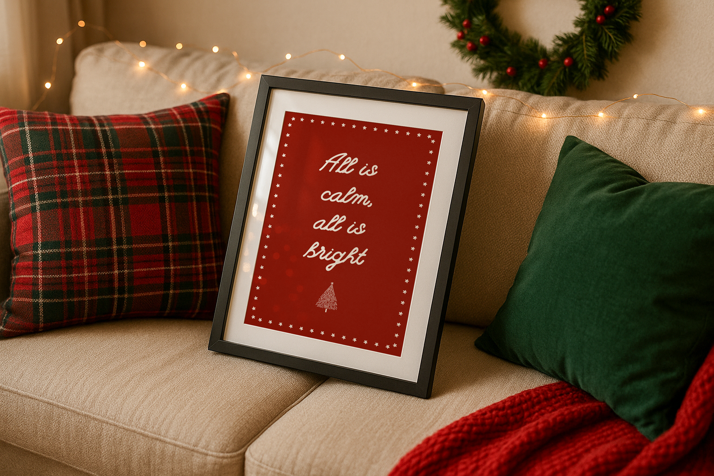 All Is Calm Christmas Print