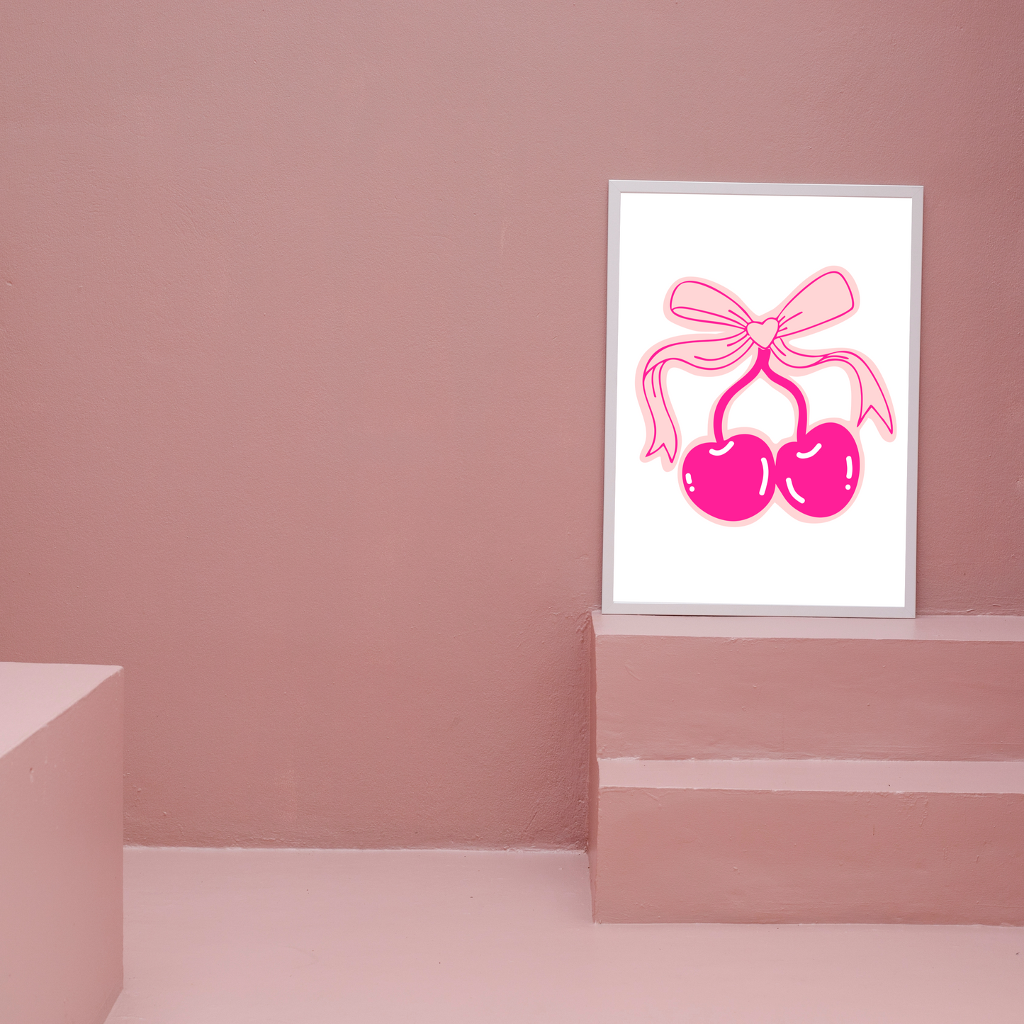 Pink Cherry Cute & Girly Print