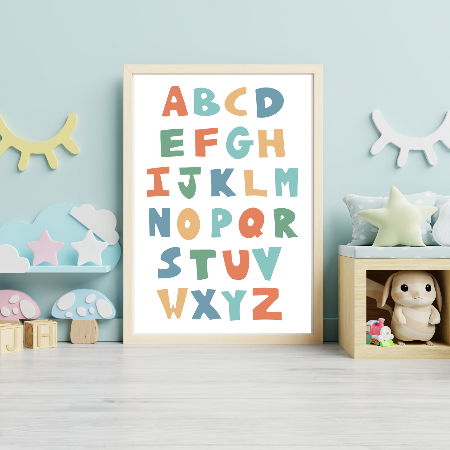 Colourful Alphabet Kids & Nursery Print