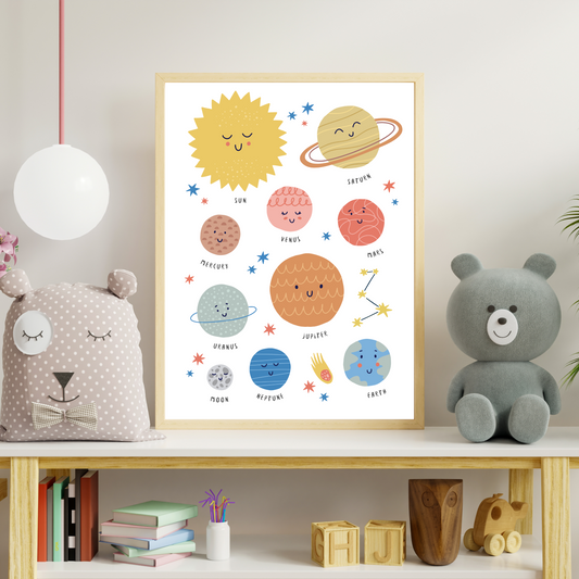 Solar System Kids & Nursery Print