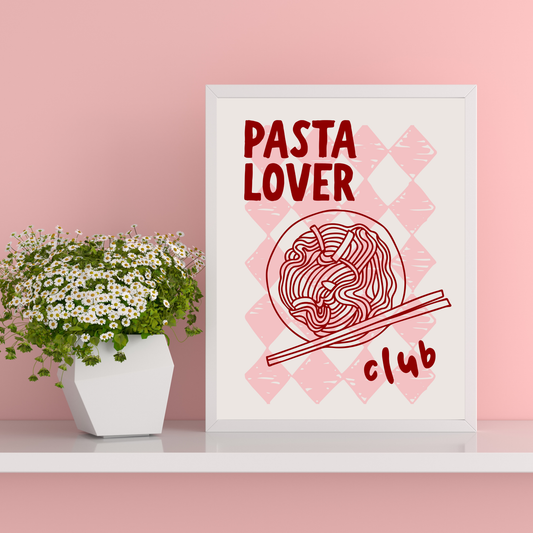 Pasta Lover Club Print