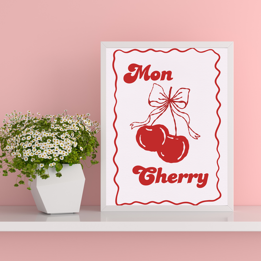 Mon Cherry Print