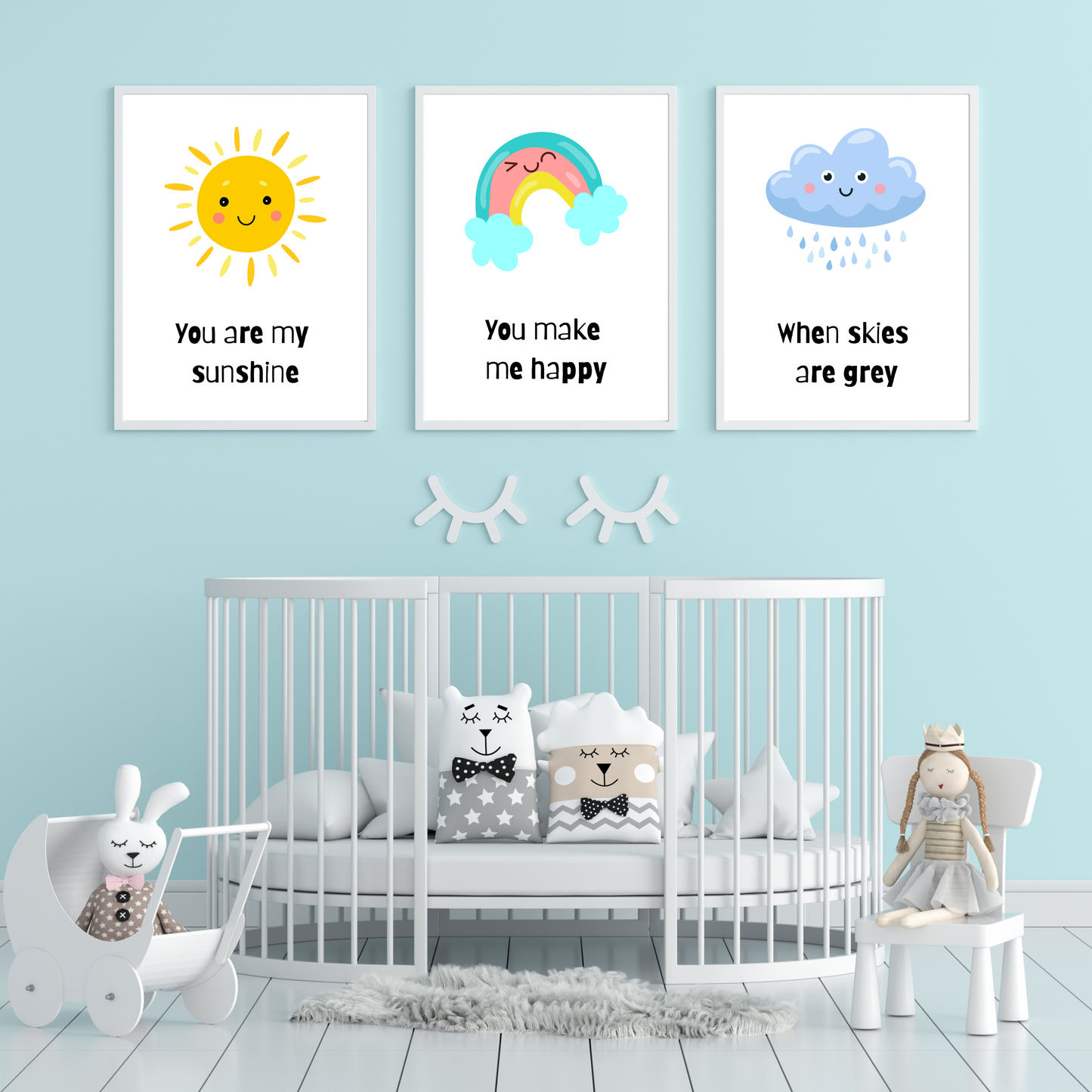 You Are My Sunshine Kids & Nursery Print Set
