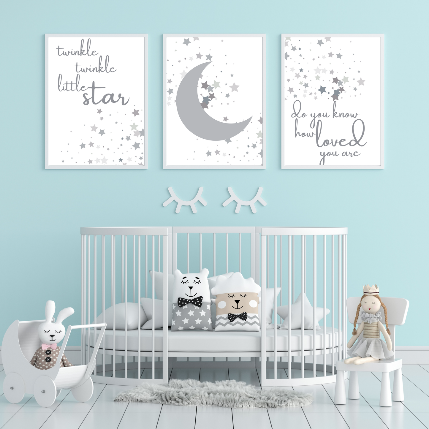 Twinkle Twinkle Little Star Kids & Nursery Print Set