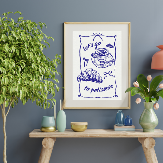 Let's Go To Patisserie Print