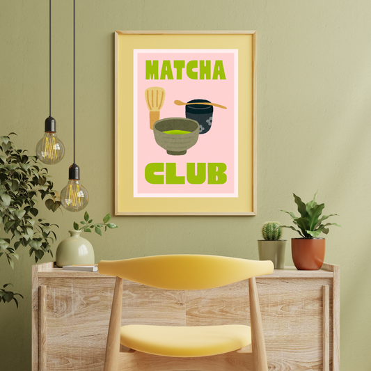 Matcha Club Print