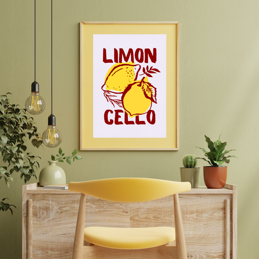 Limon Cello Print