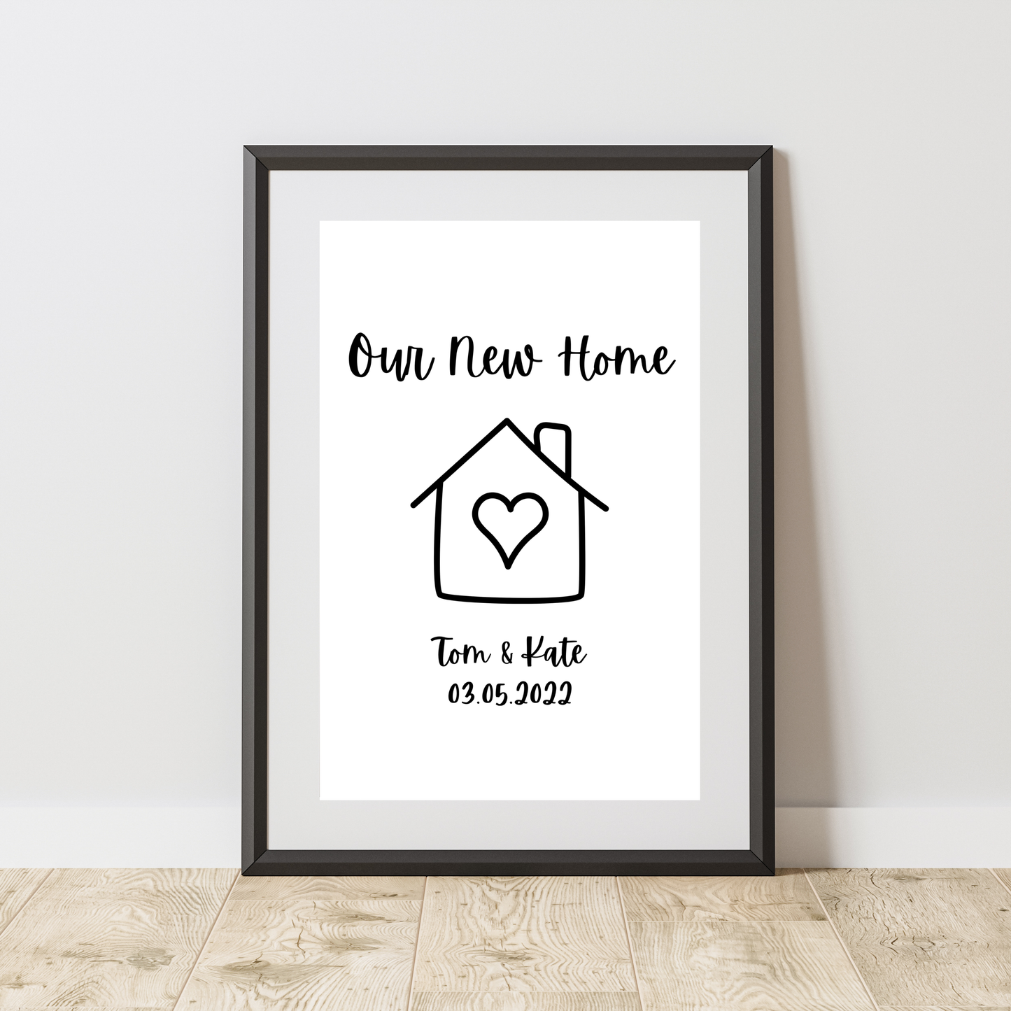 Our New Home - Home & Family Personalised Name Print