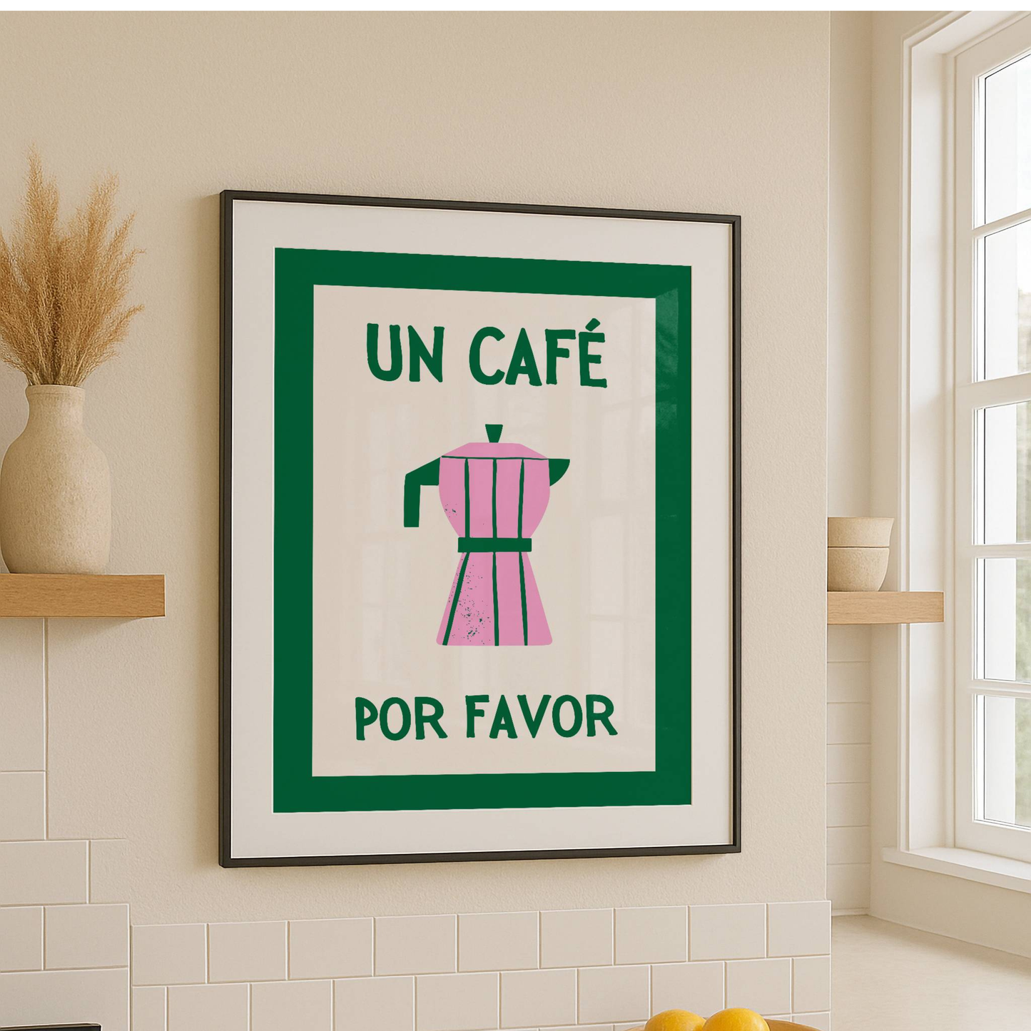 Un Café Por Favor Coffee Print