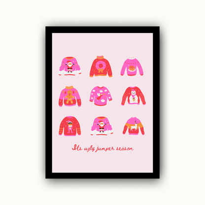 Its Ugly Jumper Season Christmas Print