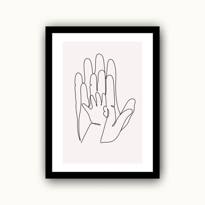 Hand in Hand - Home & Family Print