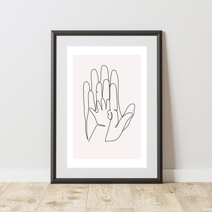 Hand in Hand - Home & Family Print