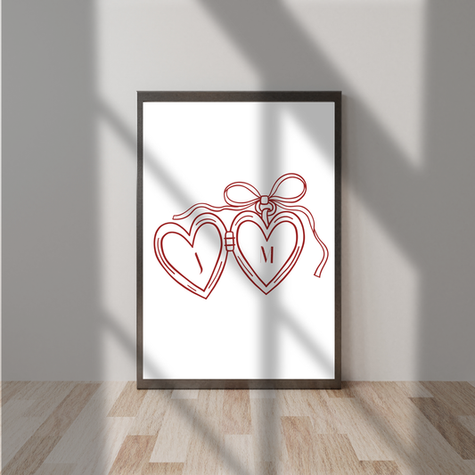 Locket – Wedding & Anniversary Personalised Name Print