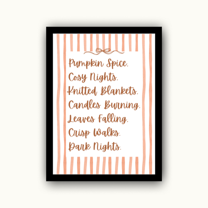 Autumn Vibes Autumn Print