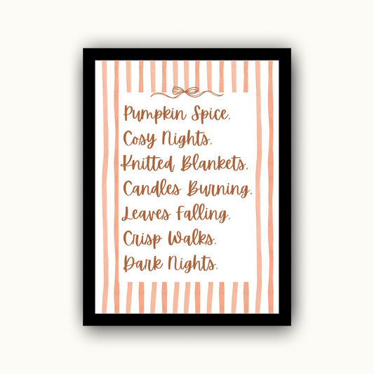 Autumn Vibes Autumn Print