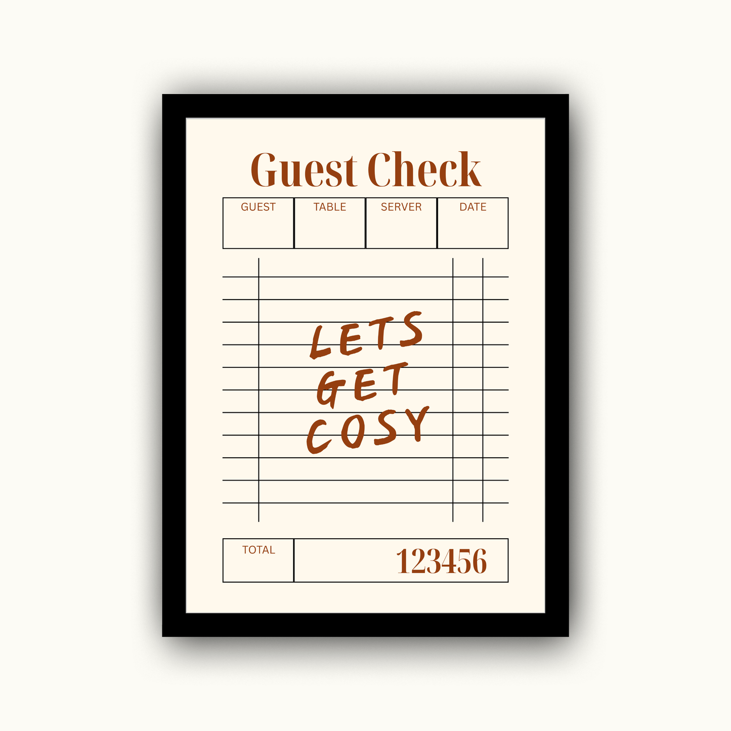 Lets Get Cosy Autumn Print