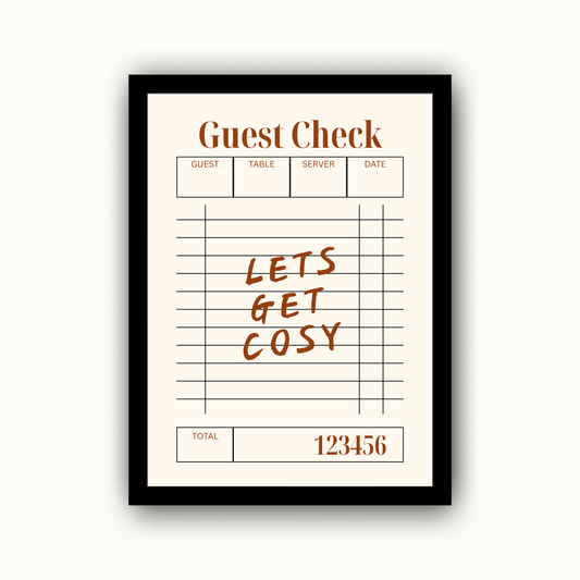 Lets Get Cosy Autumn Print