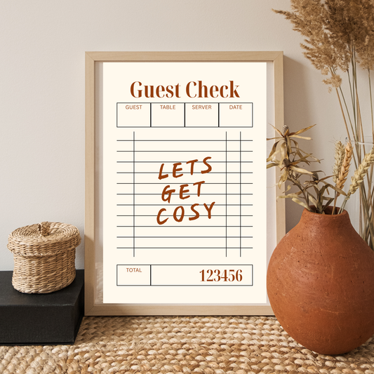 Lets Get Cosy Autumn Print