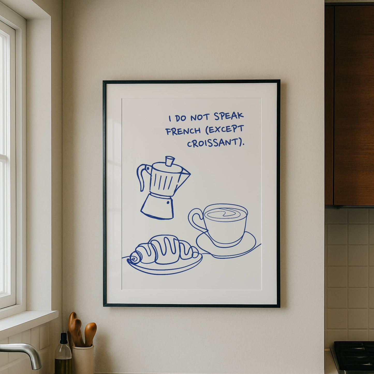 I Do Not Speak French Coffee Print