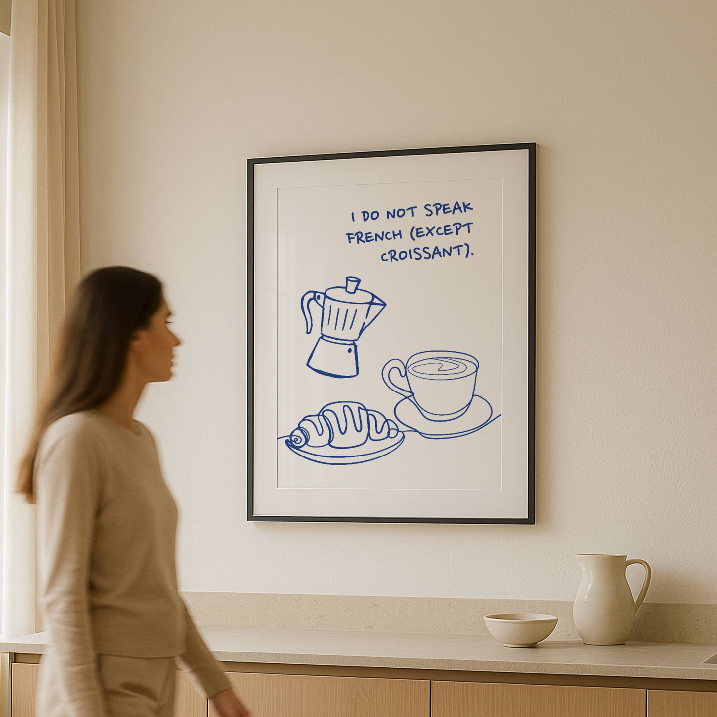 I Do Not Speak French Coffee Print