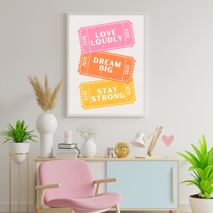 Positive Affirmations Motivational & Self Love Print