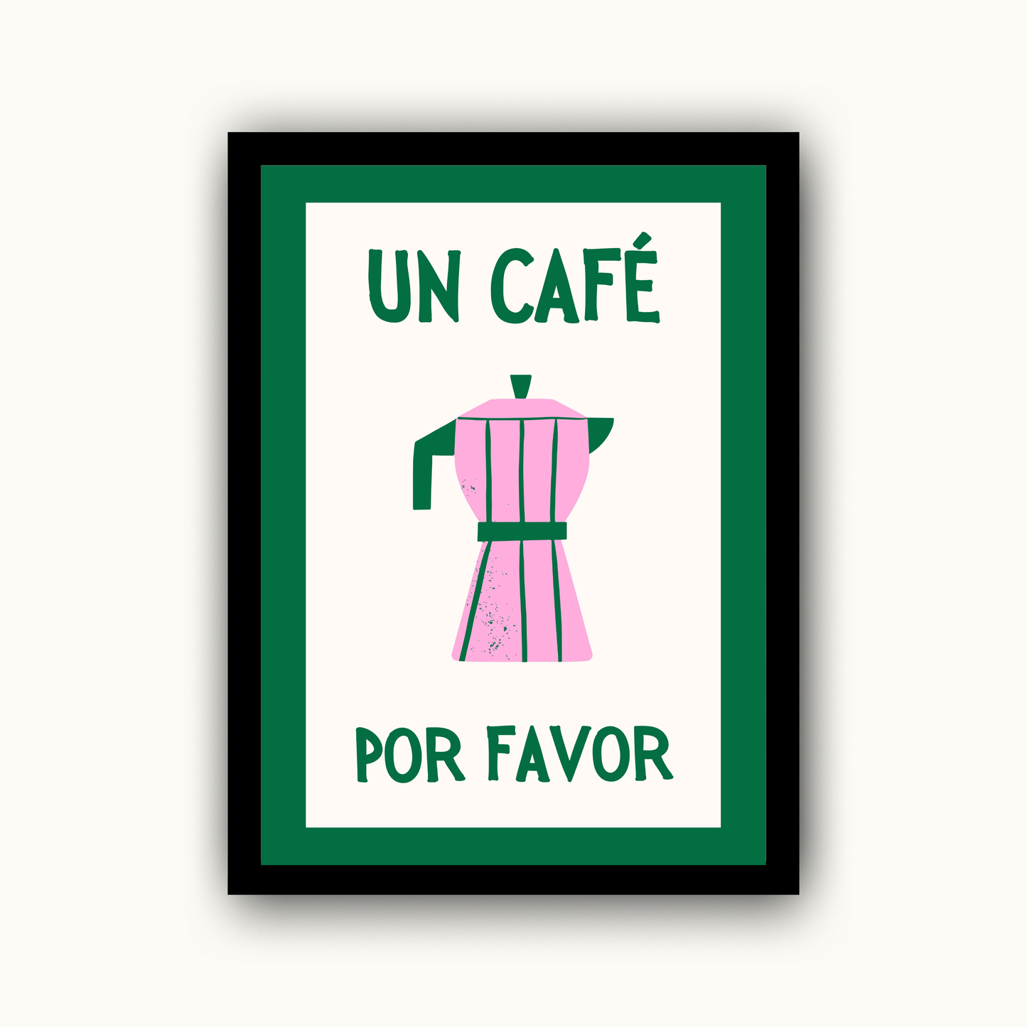 Un Café Por Favor Coffee Print