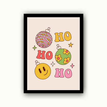 Ho Ho Ho Groovy Christmas Print