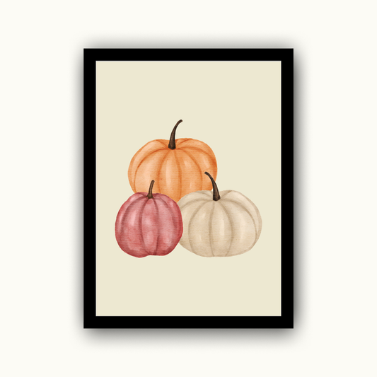 Pumpkins Autumn Print