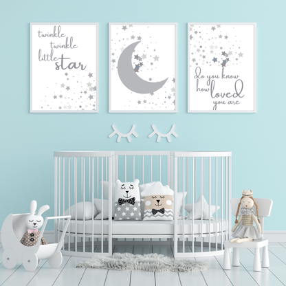 Twinkle Twinkle Little Star Kids & Nursery Print Set