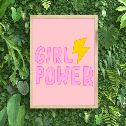 Girl Power Feminist Print