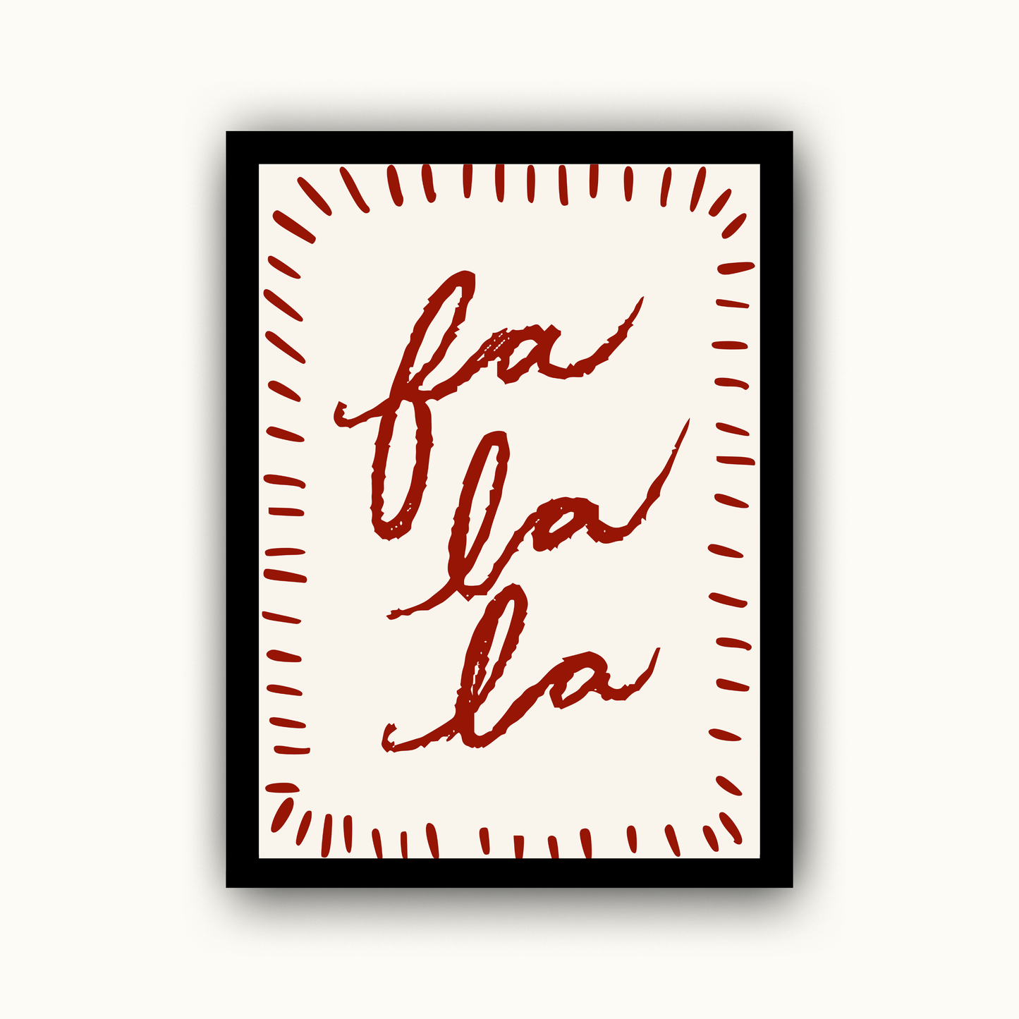 Fa La La Christmas Print