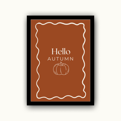 Hello Autumn Autumn Print