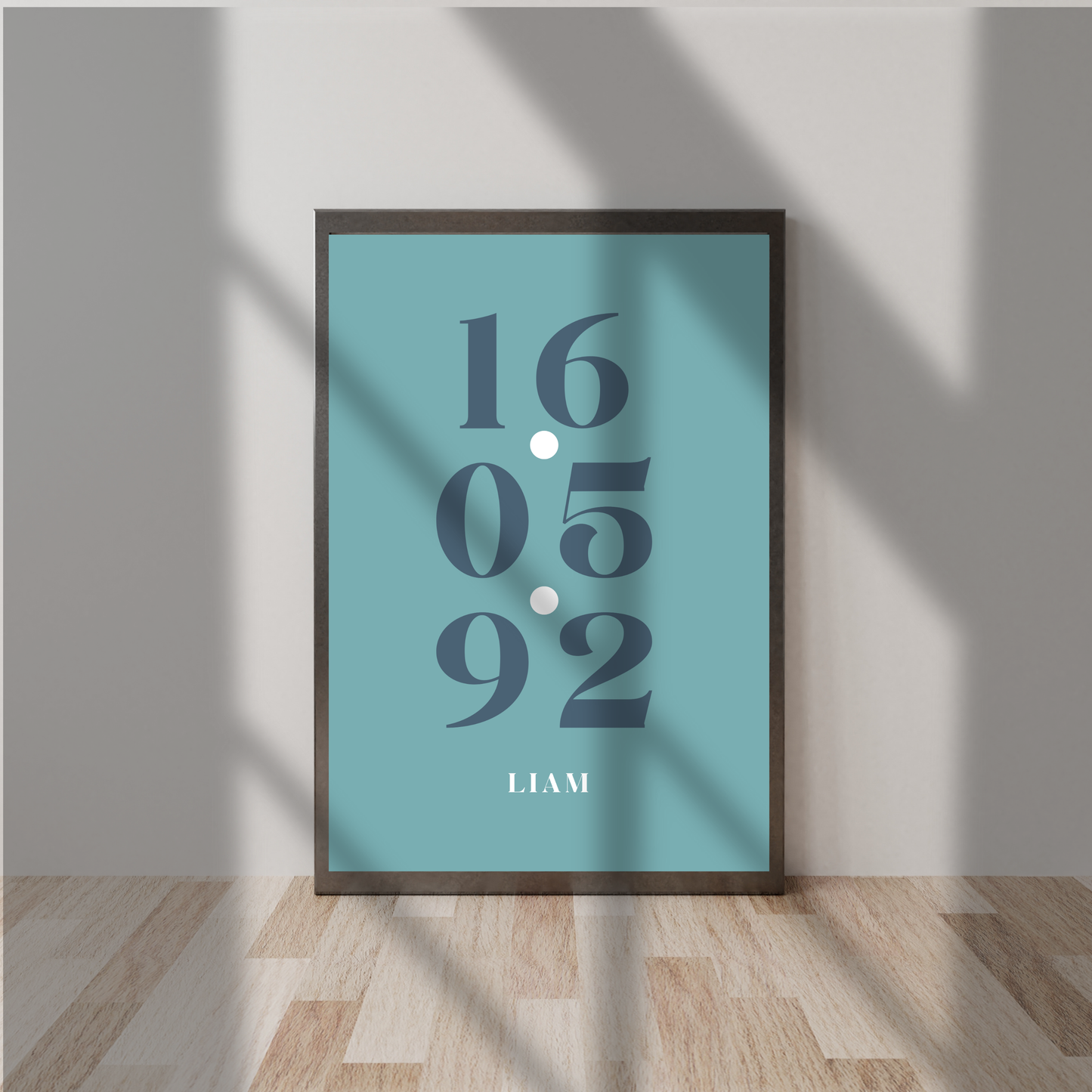 Blue Special Date – Personalised Name Print