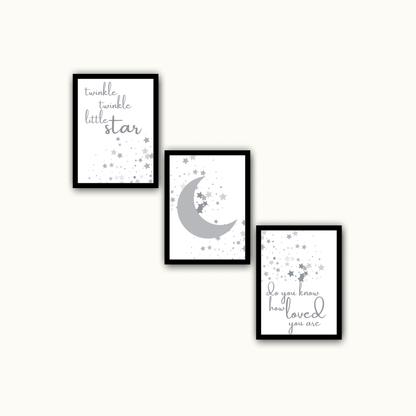 Twinkle Twinkle Little Star Kids & Nursery Print Set