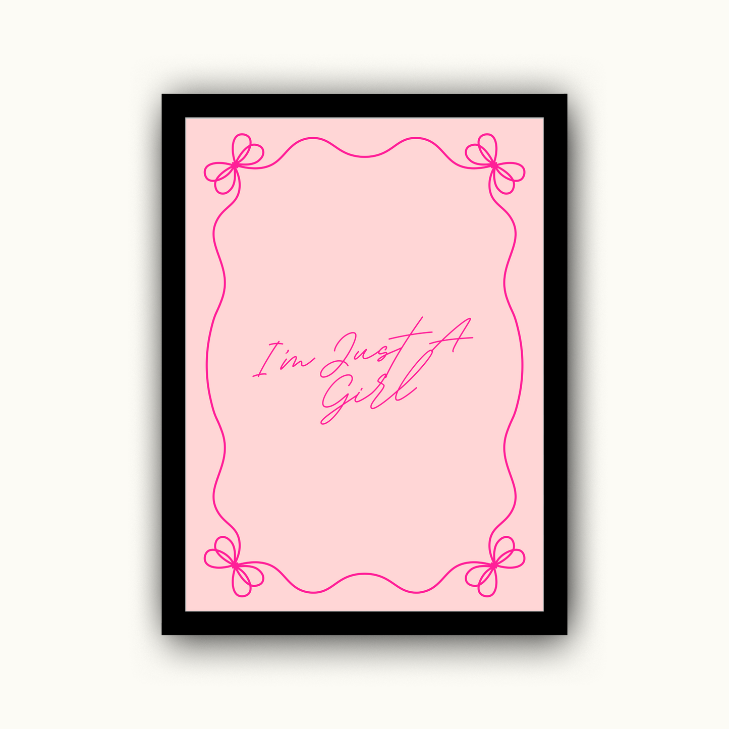 I'm Just A Girl Cute & Girly Print